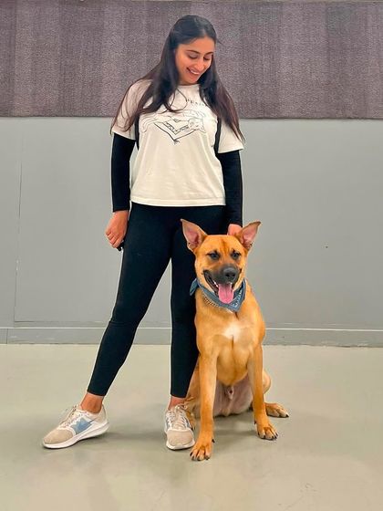 Standing proud with Doug. My international certification helps me bring the best techniques to my clients in India.