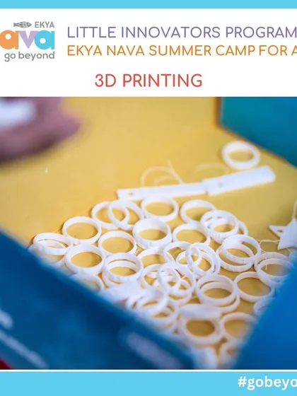 A close-up of 3D printed rings created during a summer camp workshop. This image highlights the precision and creative potential of 3D printing, a key component of my technology-focused programs.