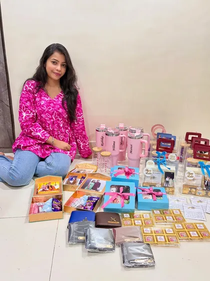 This was me after packing the last batch of Rakhi orders. Moments like these, surrounded by gifts made with my own hands, fill my heart with so much gratitude and a few happy tears. It's a reminder of why I love what I do.