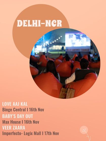 Delhi-NCR's schedule, including 'Love Aaj Kal', 'Baby's Day Out', and 'Veer Zaara'.