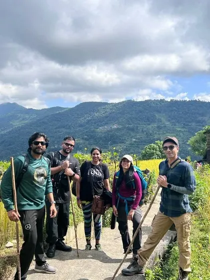 Our retreats are more than just yoga; they are an adventure for the soul. We trek through breathtaking trails, like these in Nepal, allowing every step to be a mindful part of our journey inward.