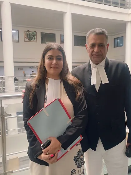 With a senior colleague inside the court. Learning from experienced minds is a continuous process in this profession.