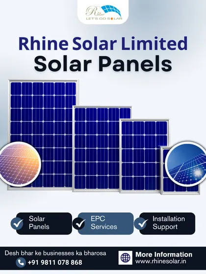 I am a trusted name for businesses across the country. My services include solar panels, EPC, and installation support, all built on a foundation of precision manufacturing and proven results.