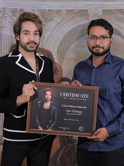 It's great to see male artists joining the field with such passion. Congratulations to this graduate.