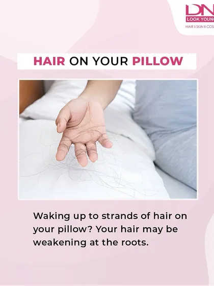 Waking up to find many strands of hair on your pillow is another warning sign. This suggests your hair roots are weakening, and it's a good time to seek a professional diagnosis to understand the cause.