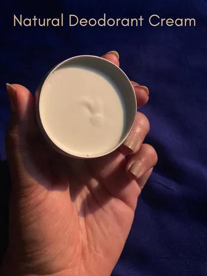 Our Natural Deodorant Cream is enriched with Mango Butter, Vitamin E, and Grapeseed oil to nourish your skin while keeping you fresh all day.