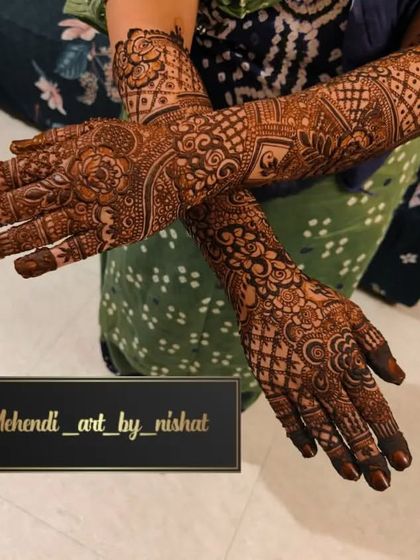 Mehendi Art by Nishat - Mehndi (Henna) Artistry Elaborate Bridal Henna photo 94