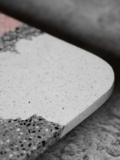 Explore the variety of our custom tables and consoles. From multi-color concrete slabs and Venetian terrazzo tops to pieces with intricate brass inlays and leaf imprints, each one is handcrafted to be uniquely yours.