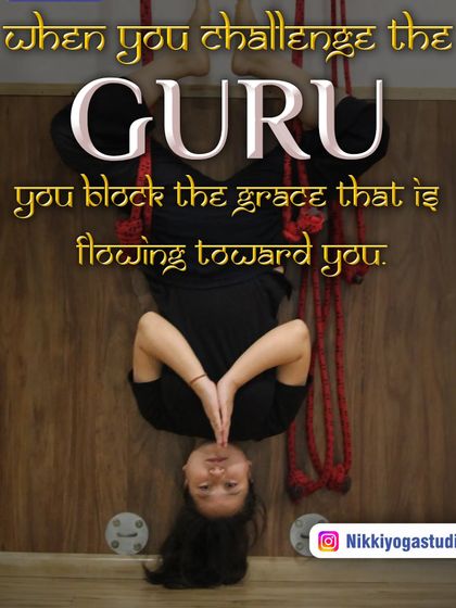 This graphic highlights a core principle of our studio. The image of a student in a rope-supported inversion reminds us to trust the guidance offered in our practice.