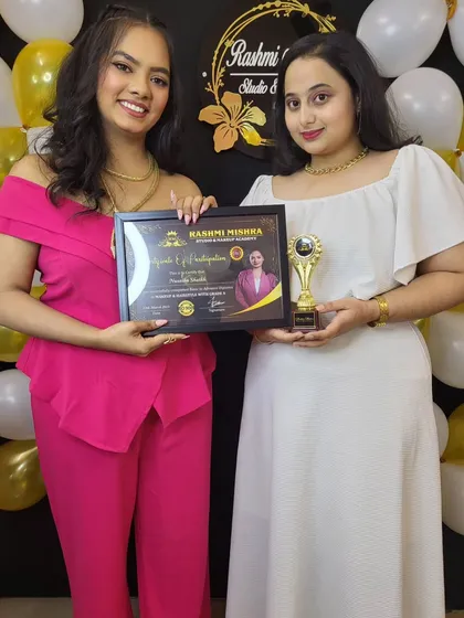 A proud moment as I hand over the certificate to another talented graduate. She has mastered everything from basic manicures to advanced extensions.