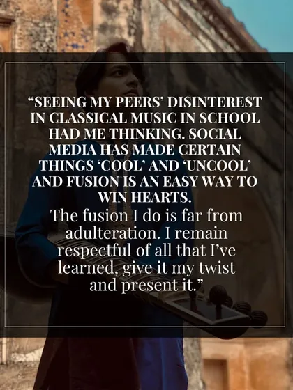 An excerpt from my interview with Travel + Leisure magazine. I spoke about how I use fusion as a way to connect with my generation, while always remaining respectful of my classical training.