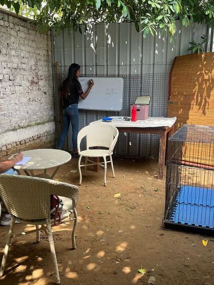 Day 1 of the Individual Dog Training Course. Our senior trainer Simran is conducting her first course, and we are proud to see her become a pioneer for women in the dog training industry in India.
