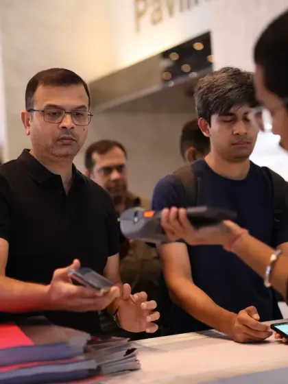 Seamless entry for our attendees. A staff member scans a visitor's pass, ensuring a smooth and efficient start to their expo experience.