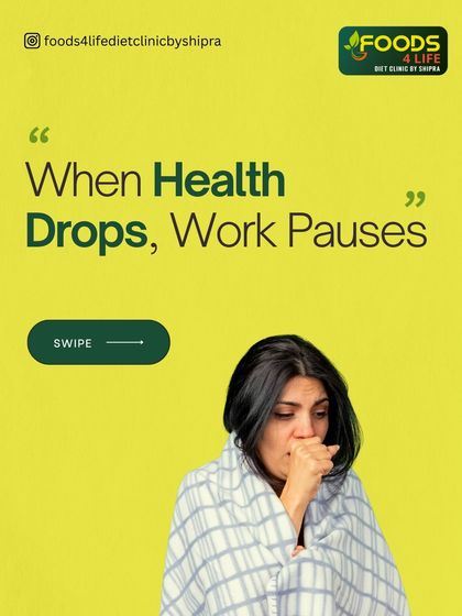 When your health drops, your work pauses. It's a simple truth we often ignore in our busy lives. Let's invest in our health as our most valuable asset.