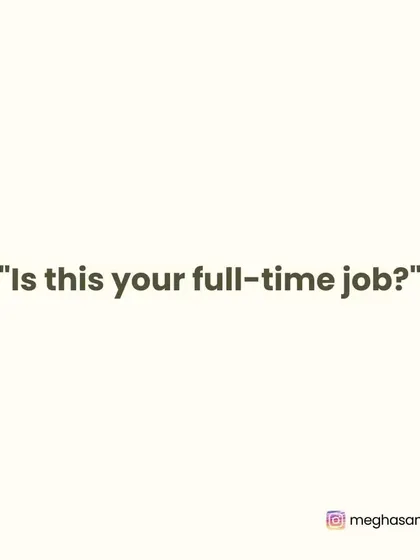 "Is this your full-time job?" Yes, for many of us, dance is a serious profession that requires full-time dedication, just like any other career.