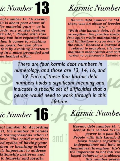 If you often feel stuck or face the same problems again and again, a karmic debt number might be the reason. These numbers, 13, 14, 16, and 19, point to lessons from a past life. Understanding them is the first step to breaking free.