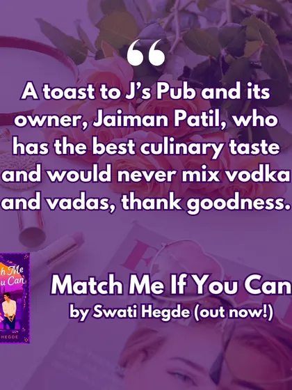 A toast to Jaiman Patil, the hero of *Match Me If You Can*, who has the best culinary taste and would never mix vodka and vadas.