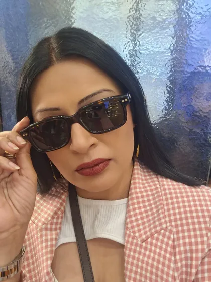 A close-up with the Montblanc sunglasses. The right pair of sunglasses can instantly change your look and add an element of mystery or glamour.
