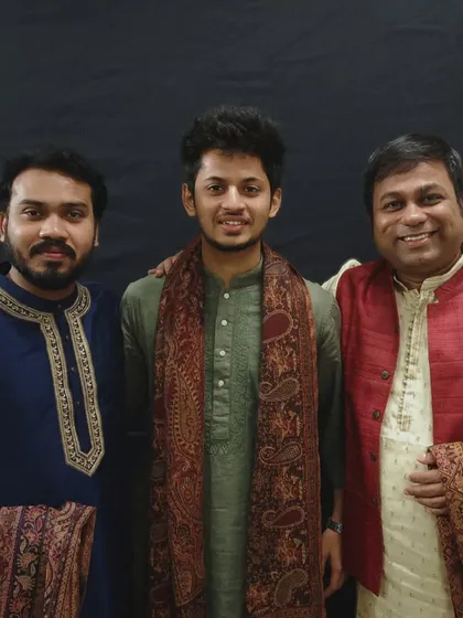 With my elder gurubhais, my guiding lights and support system within the Punjab Gharana. Learning from them is an invaluable part of my journey.