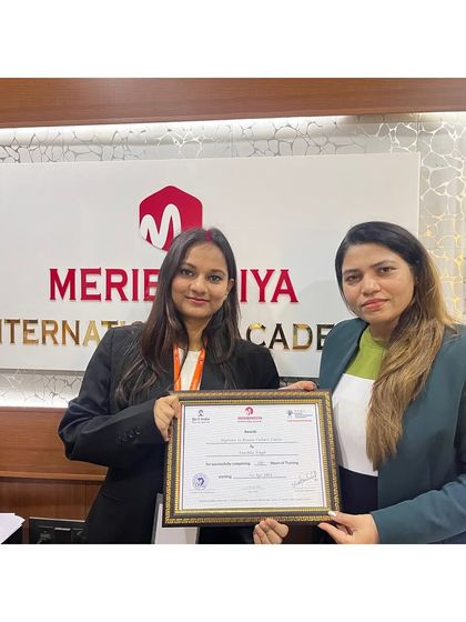 This student, dressed professionally, is a perfect example of the industry-ready experts we train at our academy.