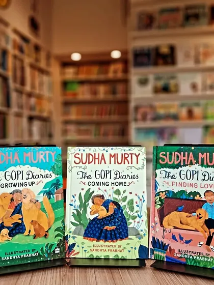 The complete 'Gopi Diaries' series by Sudha Murty, telling the heartwarming story of a dog's life from his own perspective.