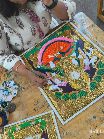 BrainArt Studio - Adult Art & Craft Workshops Tanjore Painting: The Royal Art photo 5
