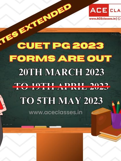 An update for students applying for CUET PG 2023. The application form submission dates have been extended, giving you more time to complete the process.