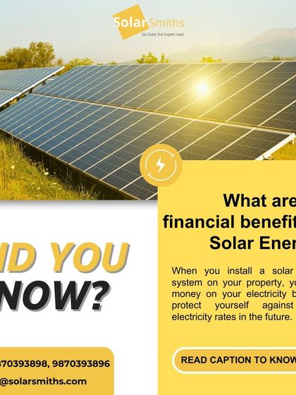 Did you know about the financial benefits of solar energy? When you install a solar system, you save money on bills and protect yourself against future rate hikes.
