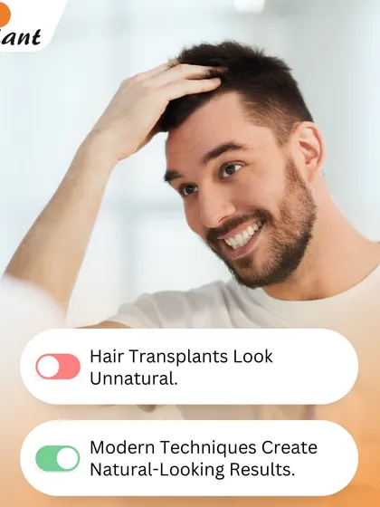 Myth: Hair transplants look unnatural. Truth: In the past, techniques could result in a "pluggy" look. However, with modern FUE and FUT techniques and artistic hairline design, I create results that are indistinguishable from natural hair growth.