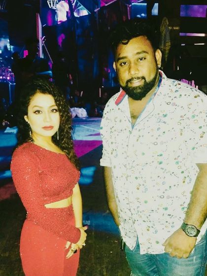 A throwback photo with the amazing singer Neha Kakkar.