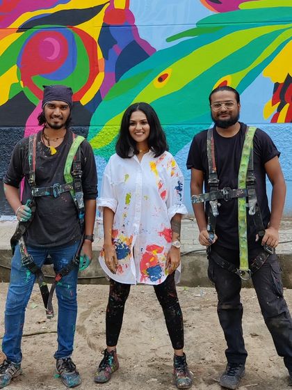 Our 3 a.m. people. The core team, covered in paint and pride, who are the true foundation of House of Berserk.