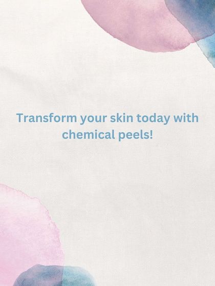 You can transform your skin today with a personalized chemical peel treatment plan.