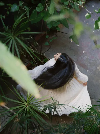An aerial shot of me spinning in a beautiful dress. I love incorporating movement and dance into my shoots, even when it's not explicitly a dance project.