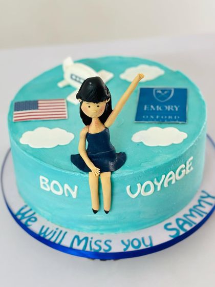 Another shot of the farewell cake for Sammy. The message "We will miss you" adds a personal, heartfelt touch to the sweet send-off.