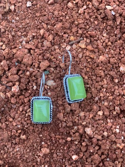 The mint green Monalisa stone earrings, a perfect example of understated elegance. These were a quick sell-out, showing just how much you all loved them.