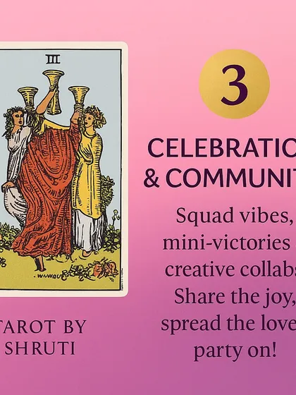 What does the Universe want to tell you? This reading reveals if you are entering a new emotional beginning, are stuck in a decision between your mind and heart, or if it's time for celebration and community.