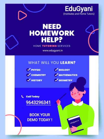 Struggling with homework or preparing for exams? Our home tutoring services cover all major subjects including Physics, Chemistry, Biology, and Mathematics. Book a demo today to get the help you need.