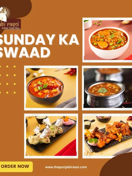This is "Sunday ka swaad" (the taste of Sunday). Our food is meant to be enjoyed leisurely with family and friends.