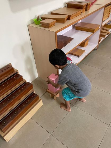 Siksha Montessori - Montessori Preschool & Kindergarten (Ages 2.5-6) Sensorial Exploration: Learning Through the Senses photo 5