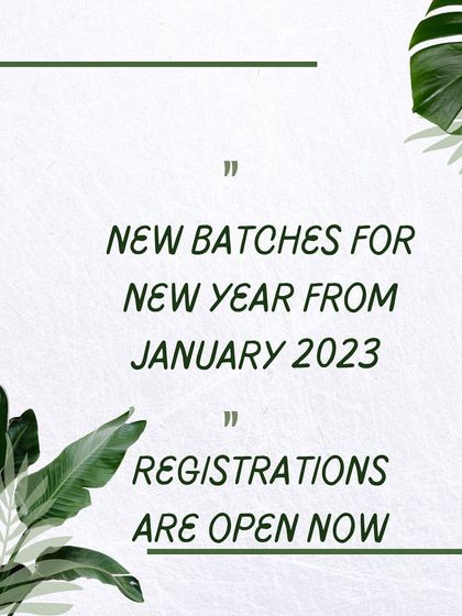 New year, new skills. My new batches for January 2023 are open for registration now.