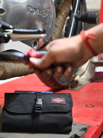 Another shot showcasing our use of high-quality Knipex tools. The right tool makes all the difference.