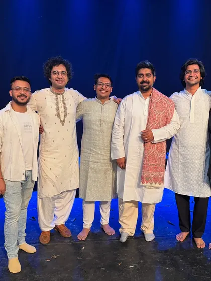 A group photo with my fellow musicians in Pune. The bond we share off-stage translates into our chemistry on-stage.