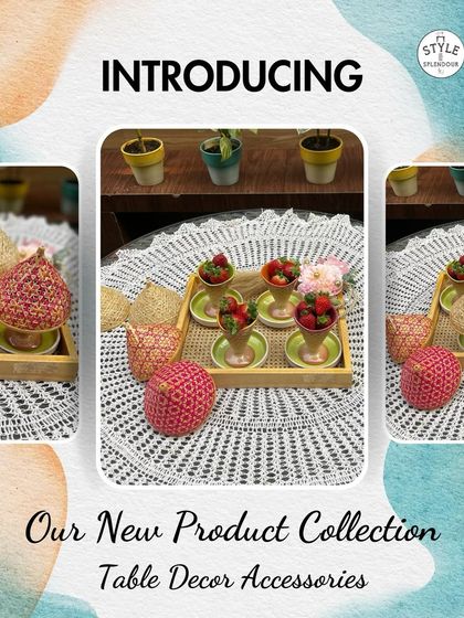 This image shows the cane covers in action, covering small bowls of strawberries. They are a stylish and practical way to keep food fresh while adding a decorative flair.