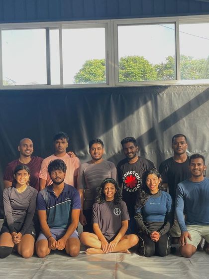 Our morning beginner's batch. This group shows up consistently to learn the fundamentals of Jiu-Jitsu, building a strong base for their journey in the art.