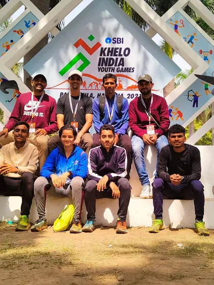 A throwback to the Khelo India Youth Games in Haryana. Experiences like these, where our athletes meet sports legends like Anju Bobby George, are invaluable for their motivation and growth.