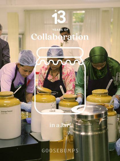 Collaboration is at the heart of what we do. This picture shows my team working together, their combined efforts and mission ensuring that every jar is packed and perfected with care.