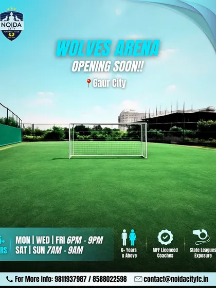 Get ready for the Wolves Arena in Gaur City. We're bringing our high-intensity training programs for players 5 years and older to a new, state-of-the-art facility.