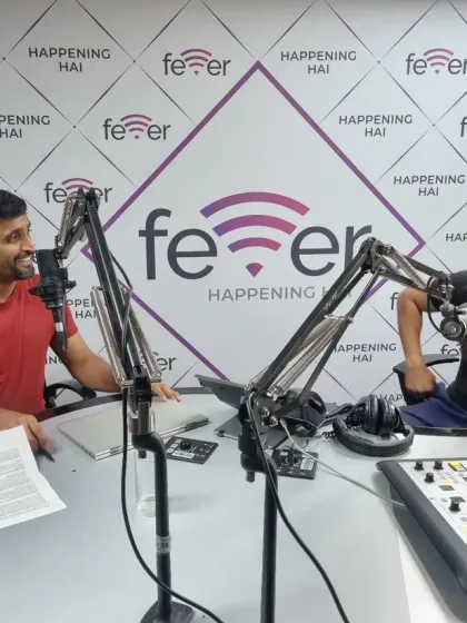 On air at the Fever 104 FM studio, discussing the architectural concepts behind the Ekadanta project. It's always a pleasure to share my passion for sustainable design and explain how we can build communities that are both luxurious and in tune with nature.