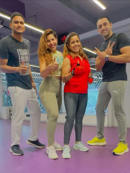 Teamwork makes the dream work. Posing with my amazing clients after a fun and sweaty Zumba class. Their energy and dedication inspire me every day.