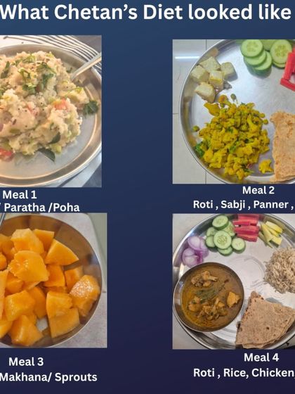 Chetan, a working dad with a high-pressure job, dropped 6 kgs in 12 weeks. His plan was built around home-cooked meals, simple daily movement, and short home workouts. His testimonial highlights how our structured, patient approach helped him build strength and confidence.